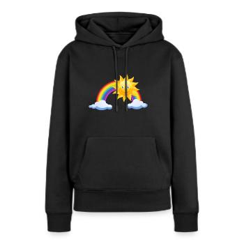 Sunbathe as a gift - Women’s Premium Organic Hoodie - black - Front - Julia (174cm)