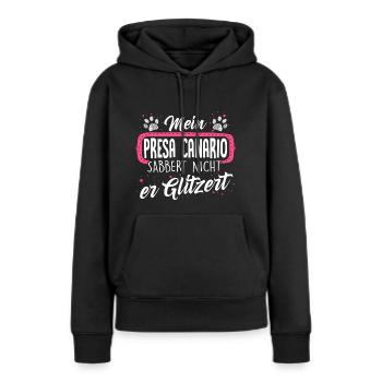 PRESA CANARIO 1 - Frauen Premium Bio Hoodie - Schwarz - Vorne - Julia (174cm)