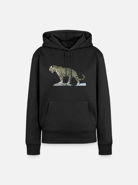 jaguar - Frauen Premium Bio Hoodie - Schwarz