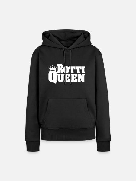 ROTTI QUEEN Rottweiler - Frauen Premium Bio Hoodie - Schwarz