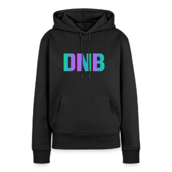 Drum and Bass DnB - Frauen Premium Bio Hoodie - Schwarz - Vorne - Julia (174cm)