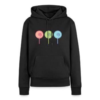 schokolade suessigkeiten candy chocolate94 - Frauen Premium Bio Hoodie - Schwarz - Vorne - Julia (174cm)