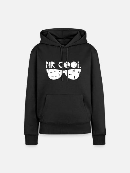 MR cool white - Frauen Premium Bio Hoodie - Schwarz