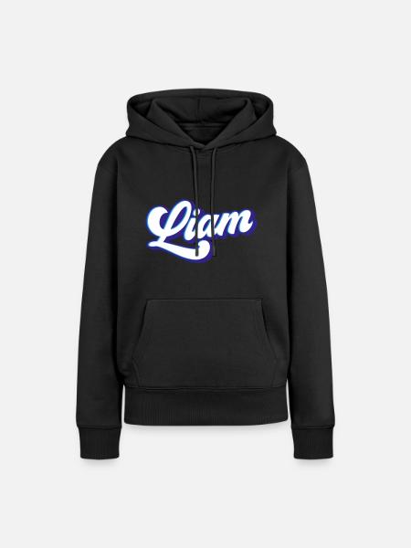 Liam | Farben änderbar - Frauen Premium Bio Hoodie - Schwarz