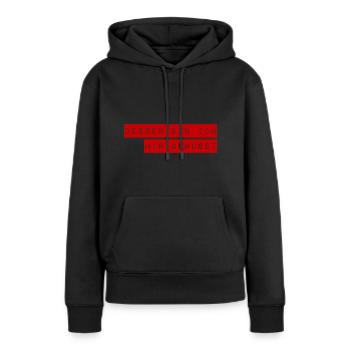 Bewusstsein ist alles - Frauen Premium Bio Hoodie - Schwarz - Vorne - Julia (174cm)