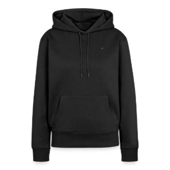 Palm - Frauen Premium Bio Hoodie - Schwarz - Vorne - Julia (174cm)