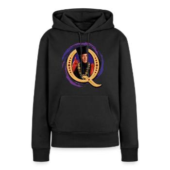 Star Trek La Nouvelle Génération Q - Sweat à capuche Premium bio Femme - noir - Devant - Julia (174cm)