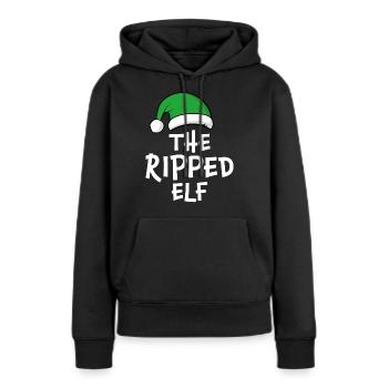 Der zerrissene Elf - Frauen Premium Bio Hoodie - Schwarz - Vorne - Julia (174cm)