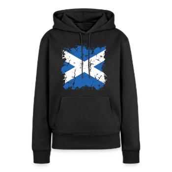 Schottland Flagge Schottische Fahne Alba GB UK - Frauen Premium Bio Hoodie - Schwarz - Vorne - Julia (174cm)