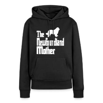 Neufundländer - Hunde Mutter Frauchen - Frauen Premium Bio Hoodie - Schwarz - Vorne - Julia (174cm)