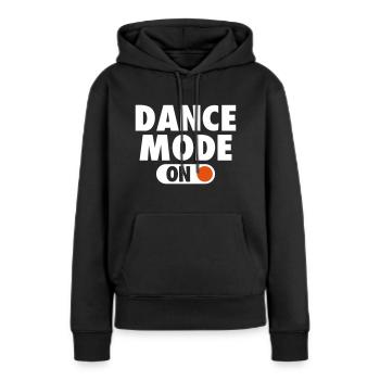 Funny Dance Mode - Sweat à capuche Premium bio Femme - noir - Devant - Julia (174cm)