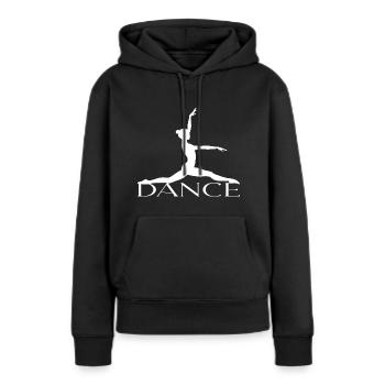 Dance - Frauen Premium Bio Hoodie - Schwarz - Vorne - Julia (174cm)