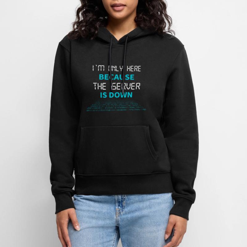 Nerd Coder Server Download Error 404 Women’s Premium Organic Hoodie