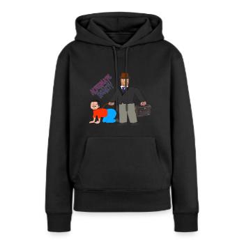 Réalité alternative - Sweat à capuche Premium bio Femme - noir - Devant - Julia (174cm)