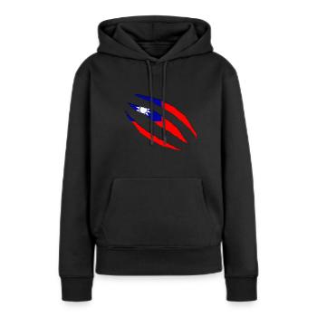 Taiwan taiwan - Frauen Premium Bio Hoodie - Schwarz - Vorne - Julia (174cm)