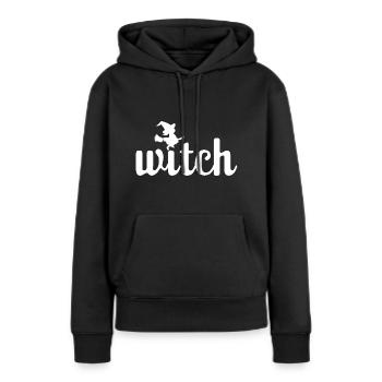 witch Bildchen - Sweat à capuche Premium bio Femme - noir - Devant - Julia (174cm)
