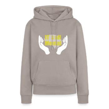 It is all mental - Women’s Premium Organic Hoodie - taupe - Front - Julia (174cm)