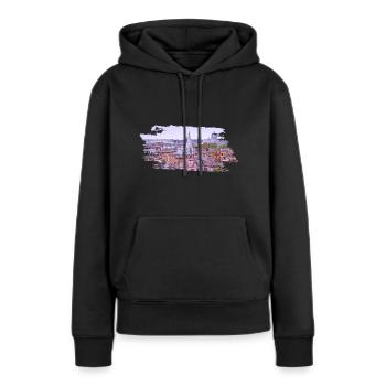 Roma Rome Rom - Frauen Premium Bio Hoodie - Schwarz - Vorne - Julia (174cm)