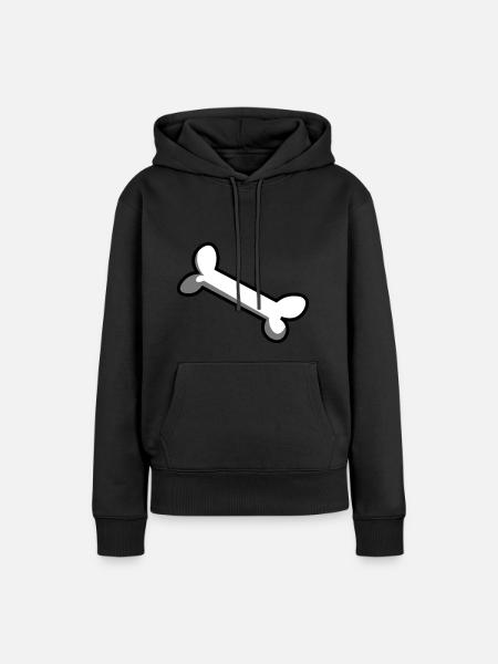Knochen / Hundeknochen / Bone / os / Geschenkidee - Frauen Premium Bio Hoodie - Schwarz