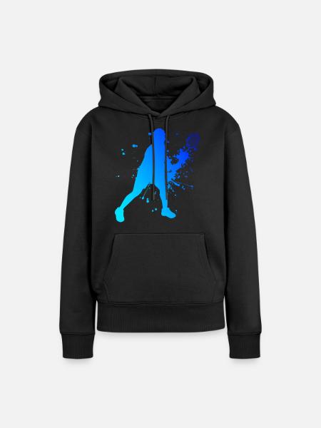 Federball Squash Badmintonspieler Badminton - Frauen Premium Bio Hoodie - Schwarz