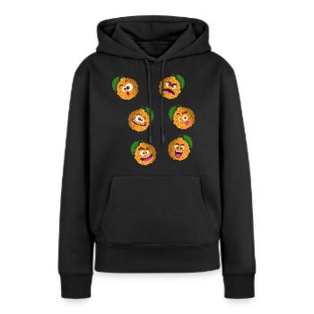 Bitter orange - Women’s Premium Organic Hoodie - black - Front - Julia (174cm)