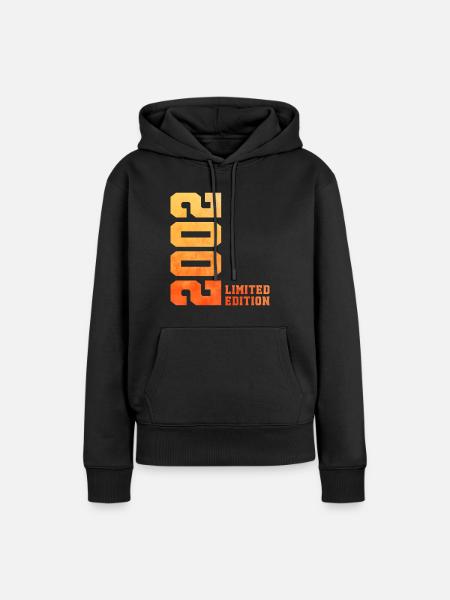 Limitierte Auflage 2002 - Frauen Premium Bio Hoodie - Schwarz
