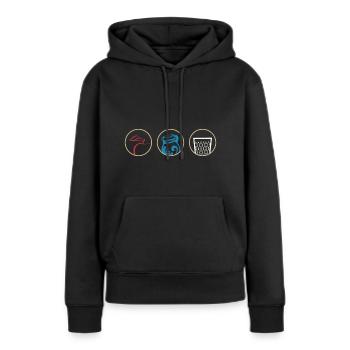 Hesse cadeau Hessisch Babbel Cidre Appelwoi - Sweat à capuche Premium bio Femme - noir - Devant - Julia (174cm)