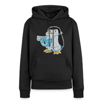 Arzt Krankenschwester Krankenhaus - Frauen Premium Bio Hoodie - Schwarz - Vorne - Julia (174cm)