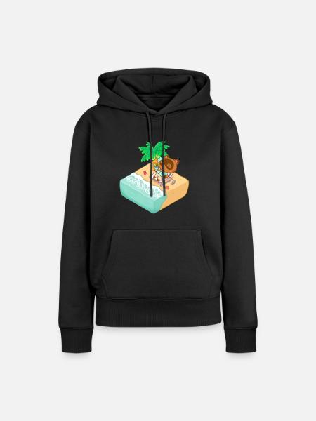Beach Holiday - Frauen Premium Bio Hoodie - Schwarz