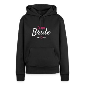 Team Braut - Frauen Premium Bio Hoodie - Schwarz - Vorne - Julia (174cm)