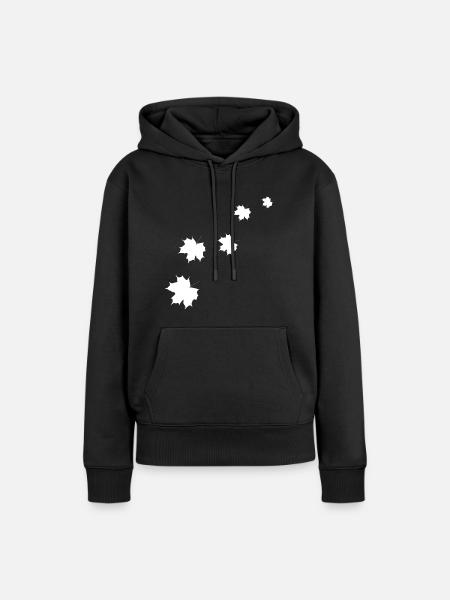 Fall Autumn Herbst Geschenk - Frauen Premium Bio Hoodie - Schwarz