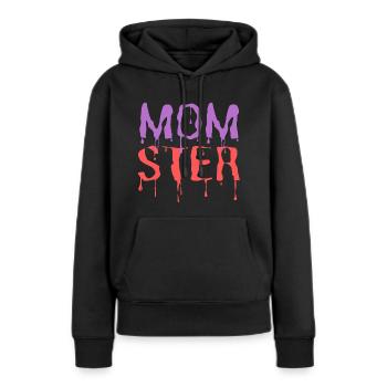 Momster Drôle de costume d’Halloween pour maman - Sweat à capuche Premium bio Femme - noir - Devant - Julia (174cm)