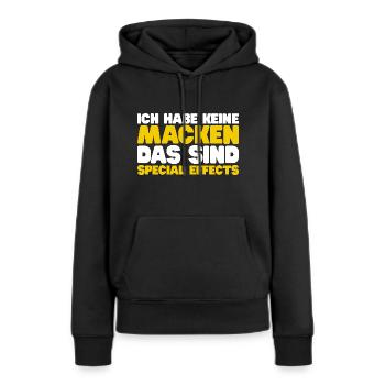 No quirks, only special effects - Women’s Premium Organic Hoodie - black - Front - Julia (174cm)