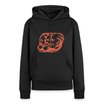 Chemnitz cadeau Karl Marx Marxisme - Sweat à capuche Premium bio Femme - noir - Devant - Julia (174cm)