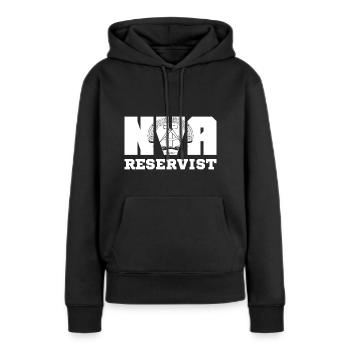 NVA reservist DDR Ostdeutschland Geschenk Ossi - Frauen Premium Bio Hoodie - Schwarz - Vorne - Julia (174cm)