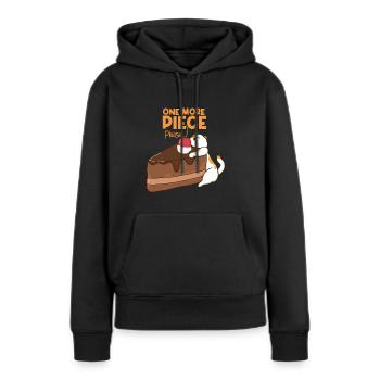 Cat and Chocolate Cake - Women’s Premium Organic Hoodie - black - Front - Julia (174cm)