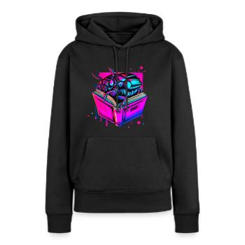 Smart Bug - Women’s Premium Organic Hoodie - black - Front - Julia (174cm)