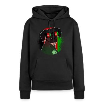 Afghanistan - Sweat à capuche Premium bio Femme - noir - Devant - Julia (174cm)