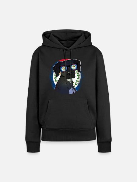 Belize - Frauen Premium Bio Hoodie - Schwarz