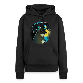 Bahamas - Sweat à capuche Premium bio Femme - noir - Devant - Julia (174cm)