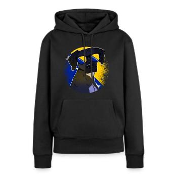 Bosnien und Herzegowina - Frauen Premium Bio Hoodie - Schwarz - Vorne - Julia (174cm)