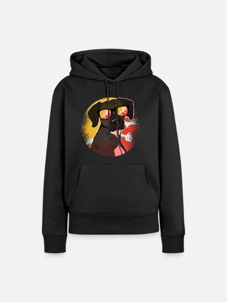 Bhutan - Frauen Premium Bio Hoodie - Schwarz