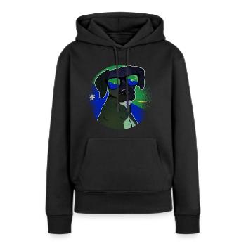 Île Christmas - Sweat à capuche Premium bio Femme - noir - Devant - Julia (174cm)