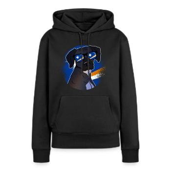 Marshall (Îles) - Sweat à capuche Premium bio Femme - noir - Devant - Julia (174cm)