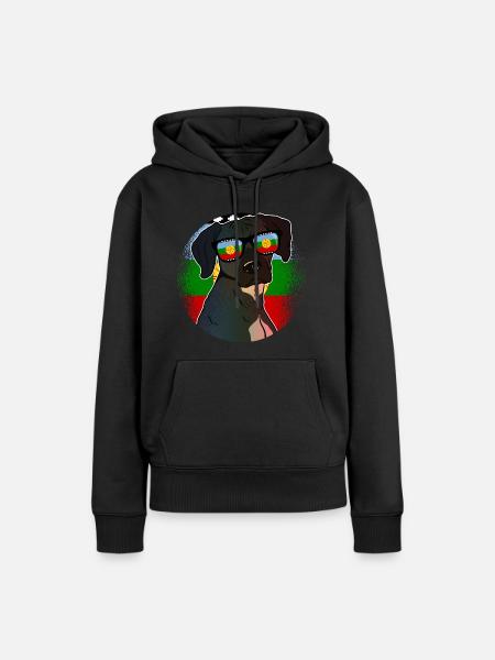 Mapuche - Frauen Premium Bio Hoodie - Schwarz