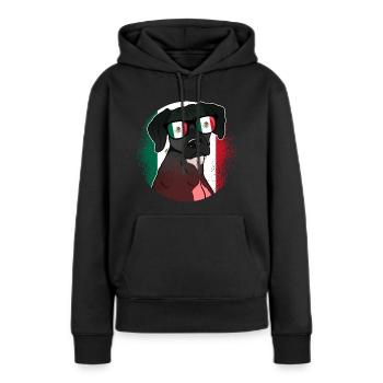 Mexiko - Frauen Premium Bio Hoodie - Schwarz - Vorne - Julia (174cm)
