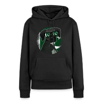 Pakistan - Frauen Premium Bio Hoodie - Schwarz - Vorne - Julia (174cm)