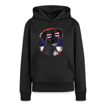 Thailand - Frauen Premium Bio Hoodie - Schwarz - Vorne - Julia (174cm)