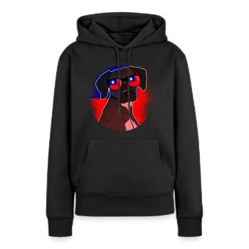 Taïwan - Sweat à capuche Premium bio Femme - noir - Devant - Julia (174cm)