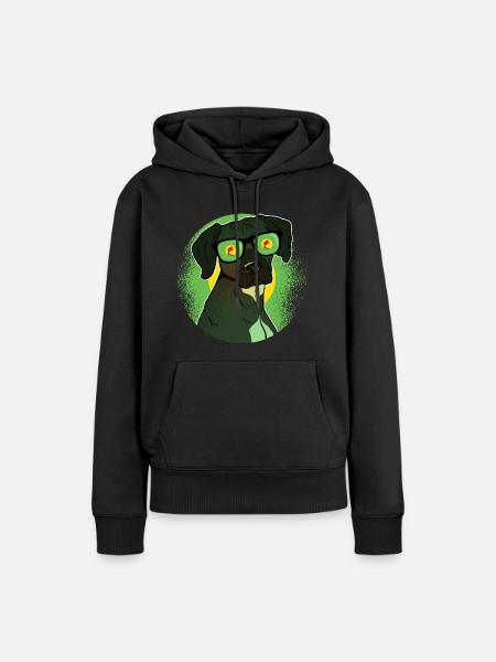 Zaire - Frauen Premium Bio Hoodie - Schwarz